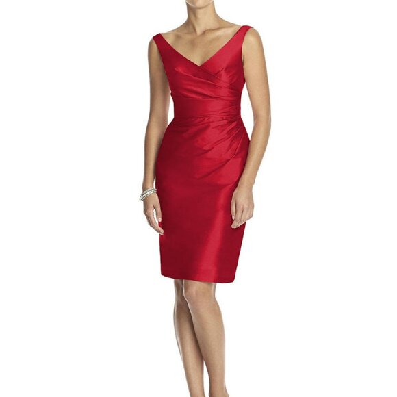 Alfred Sung Size 8 Firecracker Cocktail Dress - Picture 1 of 8